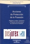 Acciones de proteccin de la posesin. Rgimen Jurdico, sustantivo y procesal, de las acciones de tutela de la posesin